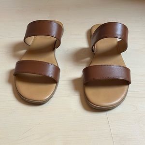 Lauren Conrad Brown Memory Foam Sandals